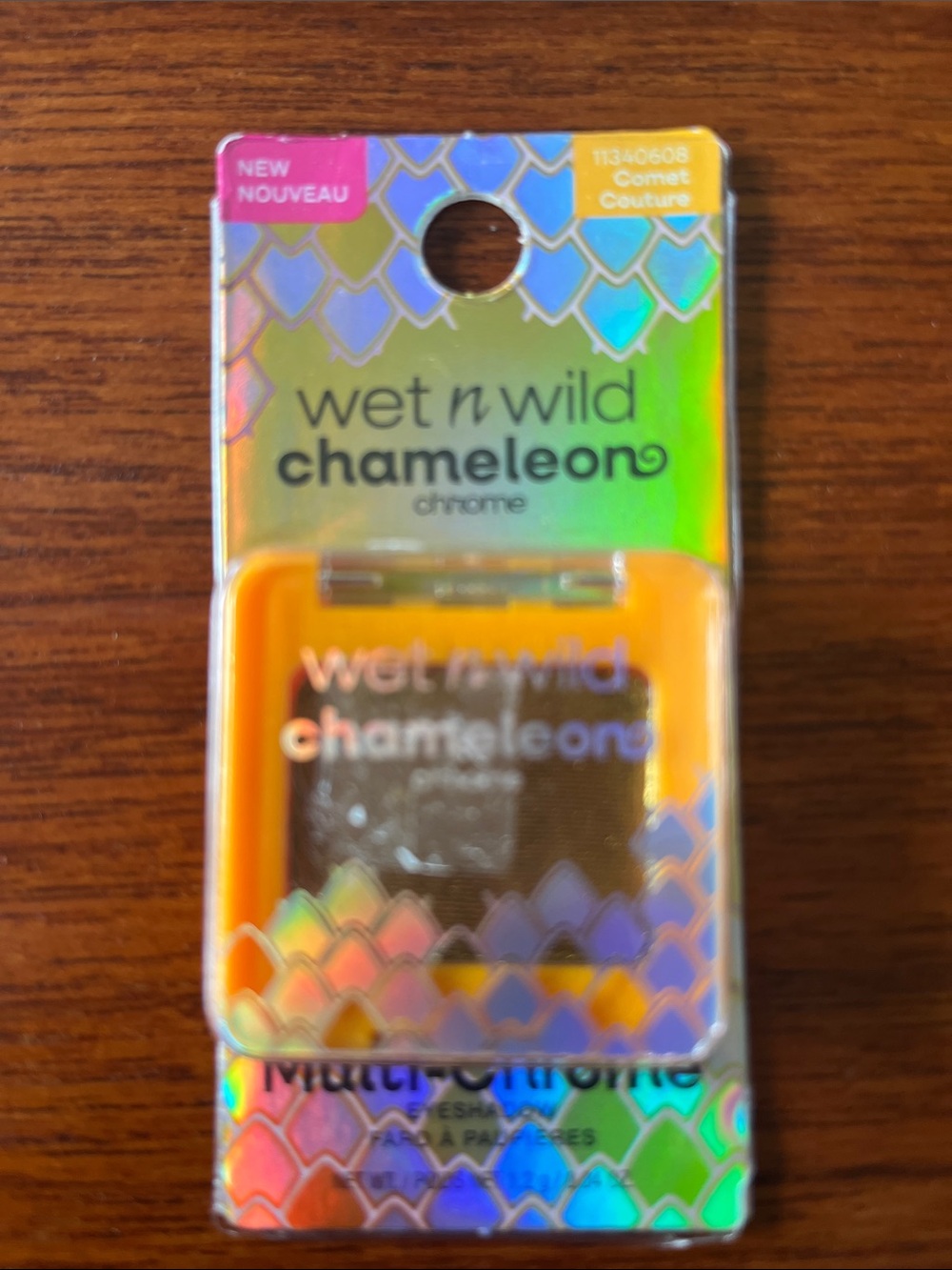 wet n wild Chameleon Chrome Eyeshadow - Comet Couture (orange, purple, blue)